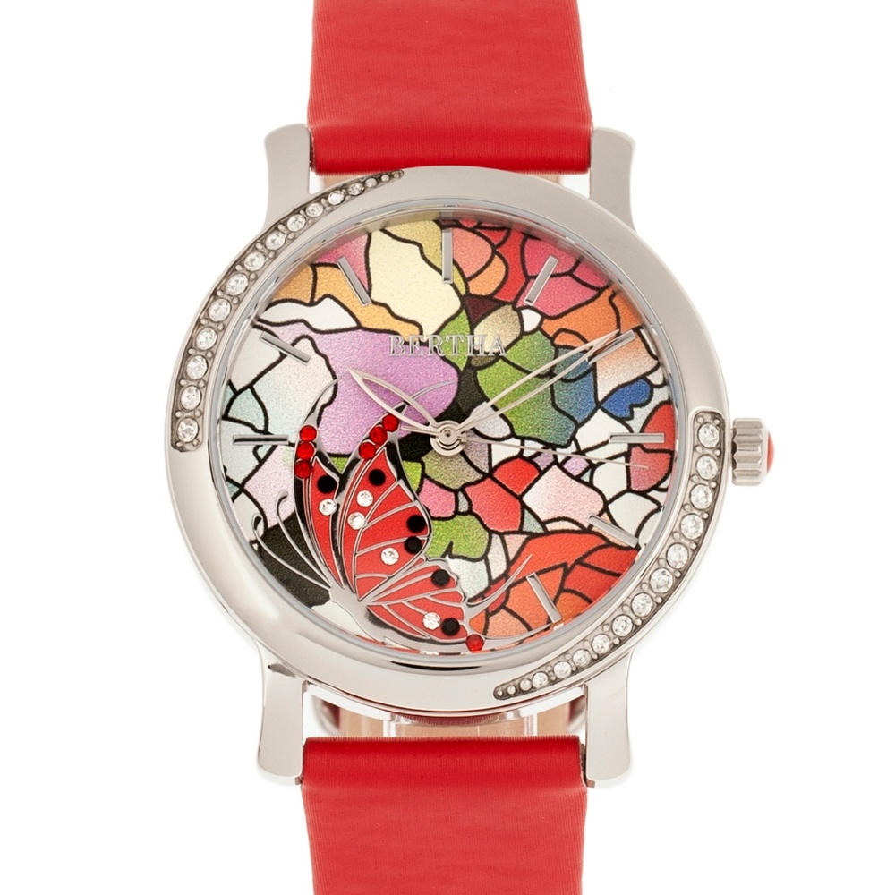 BTHBR8702 NWT Women's Leather Band Watch
